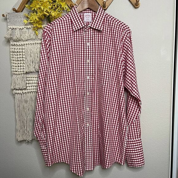 Brooks Brothers Red Plaid Button Front Shirt - Picture 1 of 6